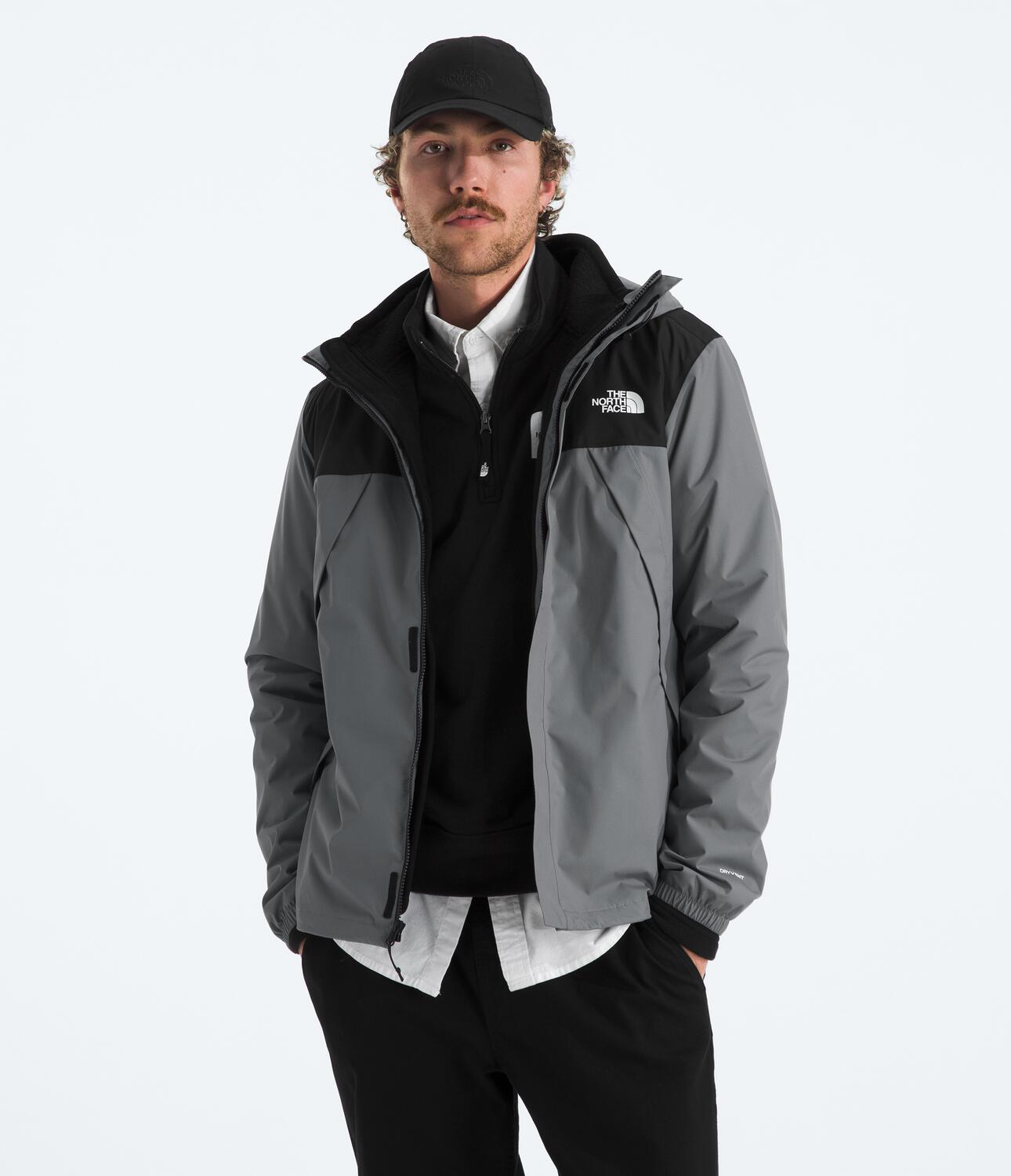 Chamarra The North Face Gris Chamarra Impermeable En Antora Hombre